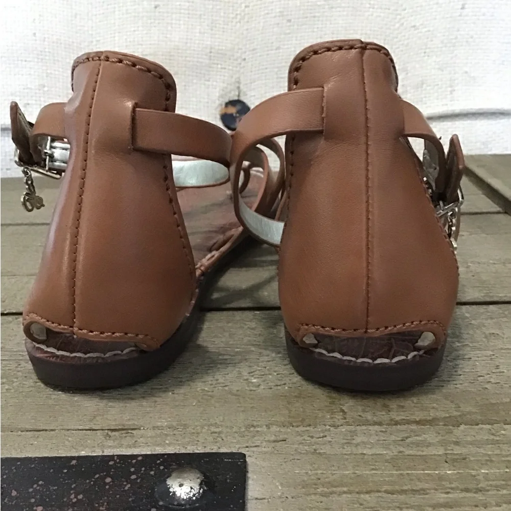 Sam Edelman Gilroy brown leather gladiator sandal.EUC
